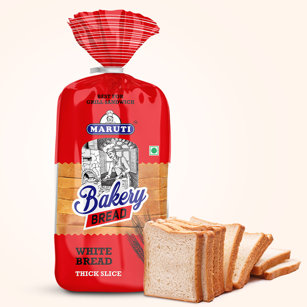 Popular Maruti - White Bread Thick Slice 1kg