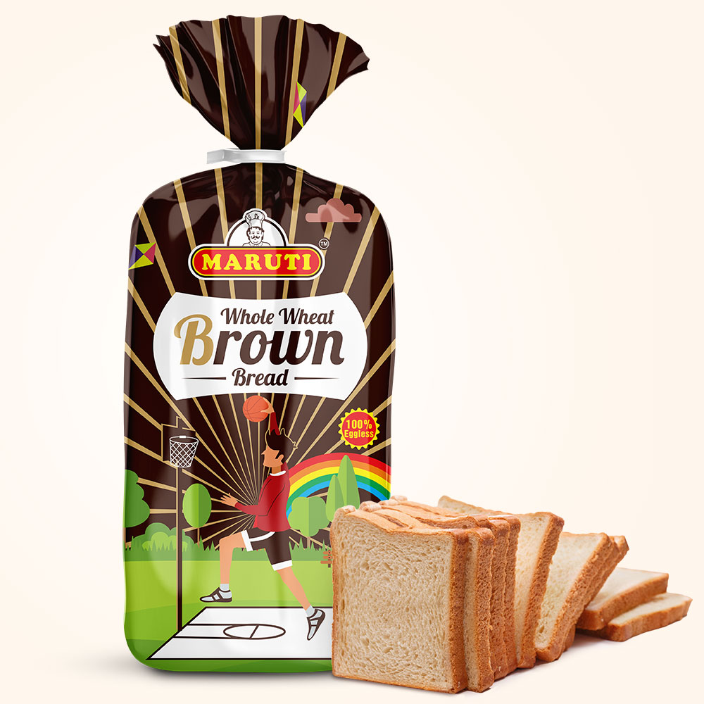 Popular Maruti - Whole Wheat Brown Bread 400gm